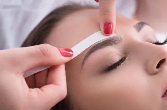 Brow waxing treatment in Newport