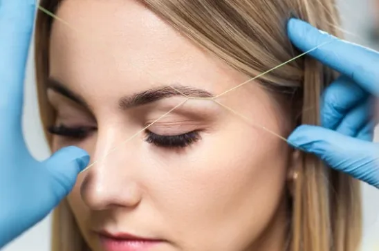 Eyebrow threading treatment in Newport