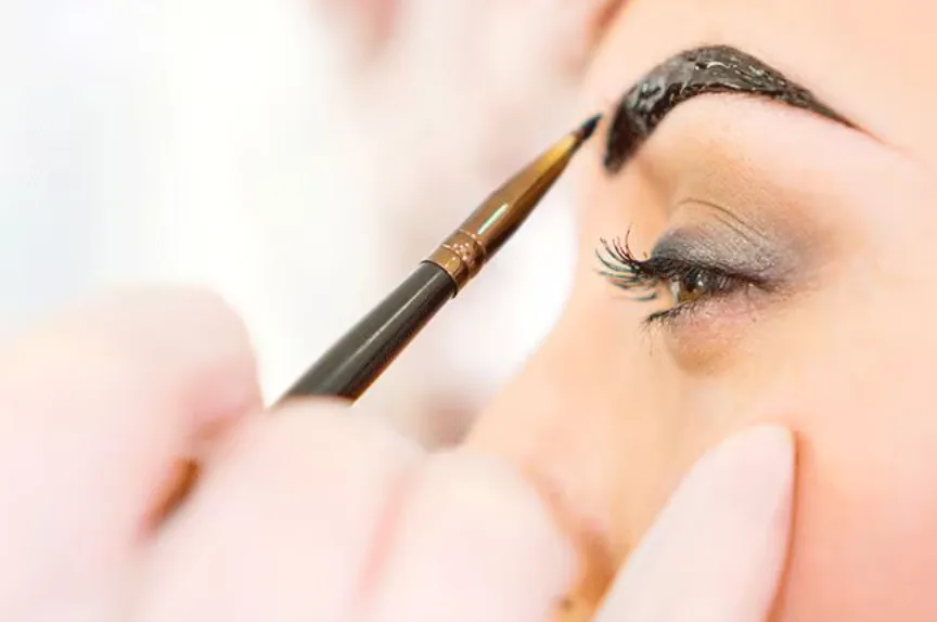 Eyebrow tinting treatment in Newport