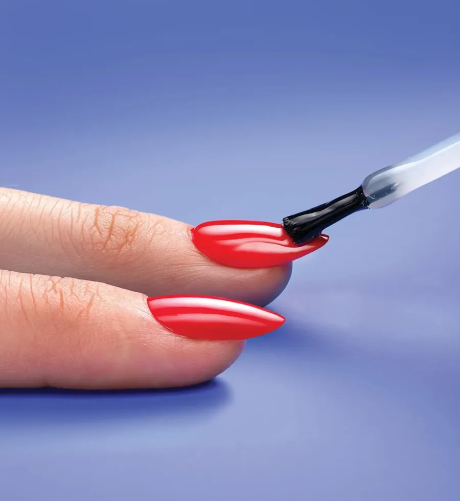 Gel manicure close up in Newport